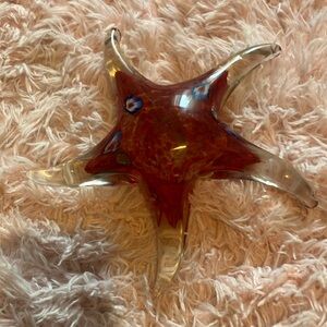 Starfish glass paperweight